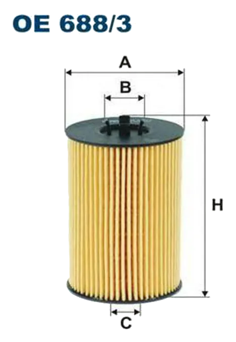 Масляный фильтр Filtron OE688/3 (вставка)